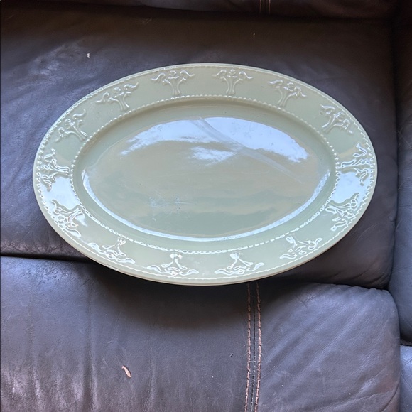 JCPenney Mint Green Decorative Platter - Picture 2 of 3